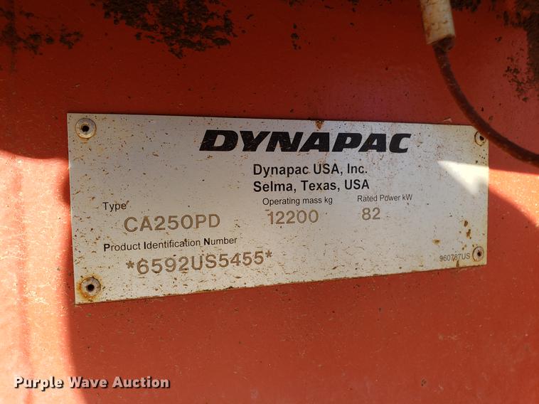 image for item AN9490 2006 Dynapac CA250DD single drum vibratory roller