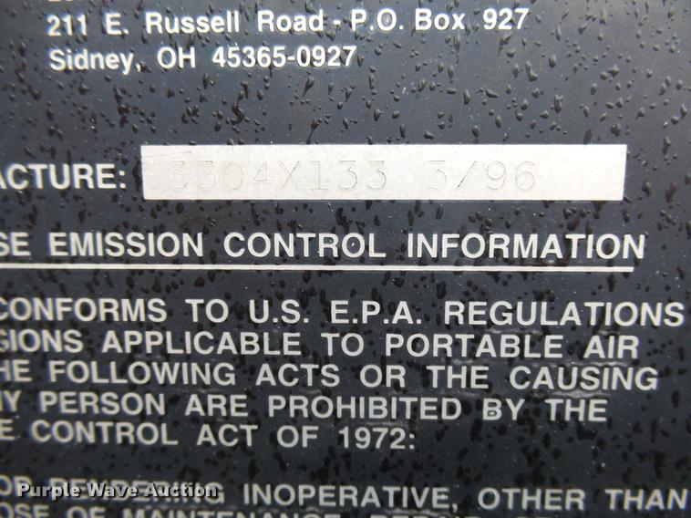 image for item DA3597 1996 Leroi Q375DC-E air compressor