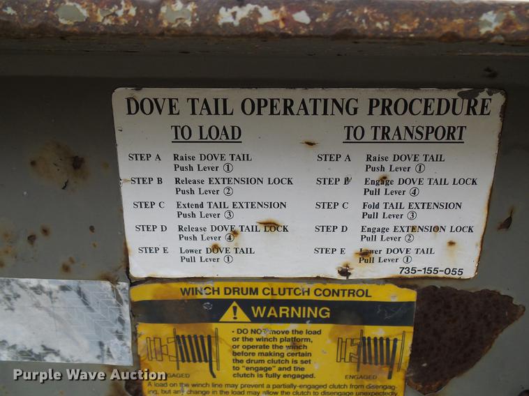 image for item DB2092 2000 Trail King TK70HT-482 drop deck equipment trailer