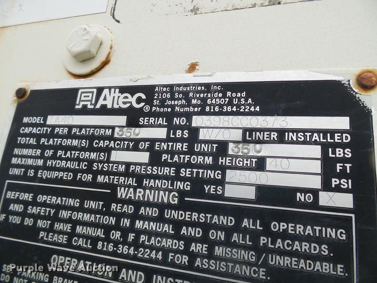 image for item DB2106 1998 Freightliner FL60 bucket truck