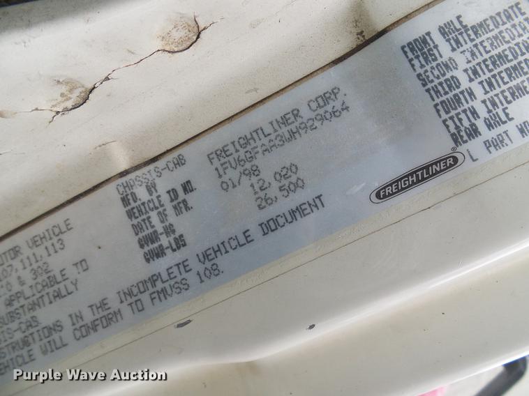 image for item DB2106 1998 Freightliner FL60 bucket truck