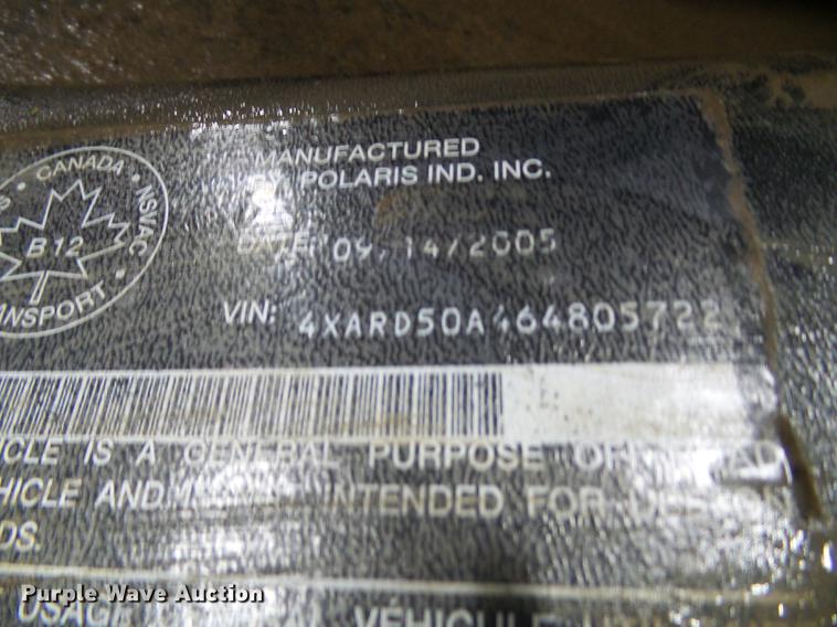 image for item DB2114 Polaris Ranger utility vehicle