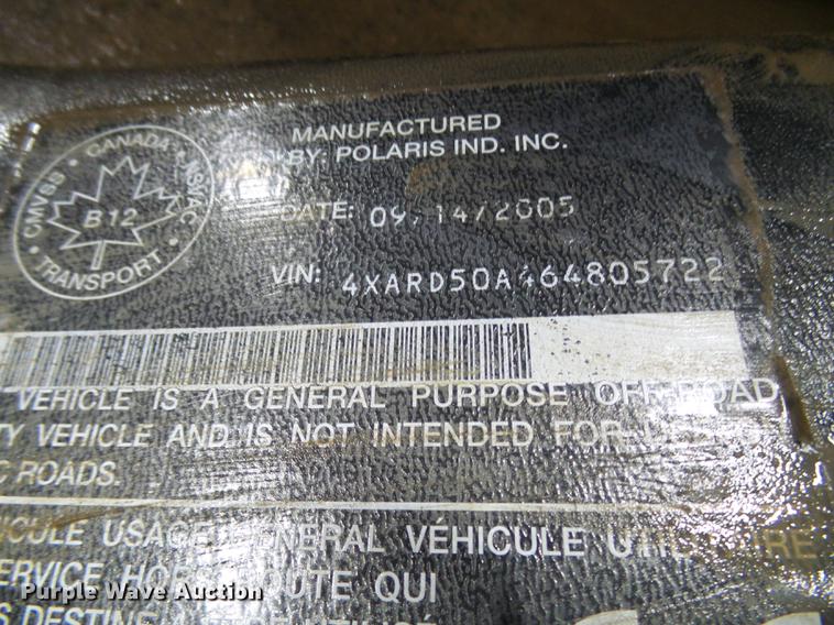 image for item DB2114 Polaris Ranger utility vehicle