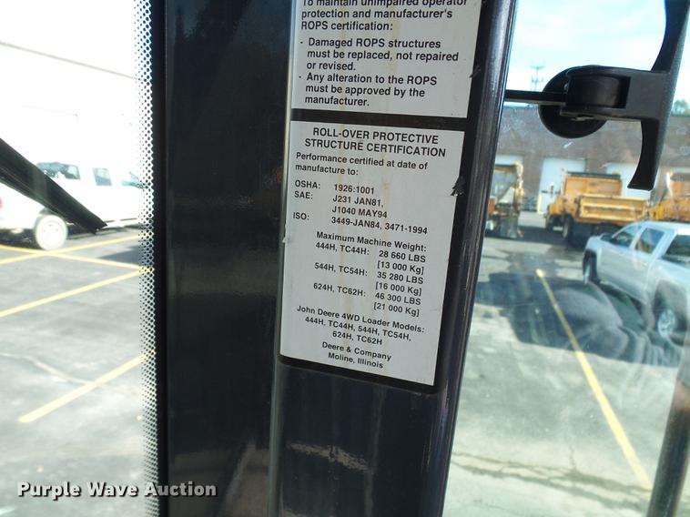 image for item DB2120 2003 John Deere 444H wheel loader