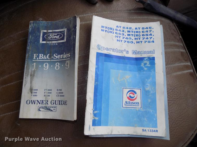 image for item DB8507 1989 Ford F600 dump truck