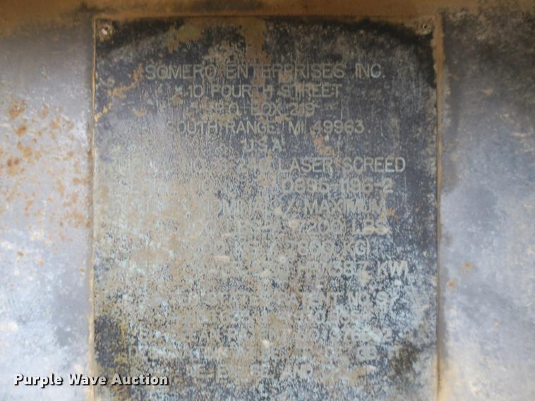 image for item DB8927 Somero S-240 laser screed