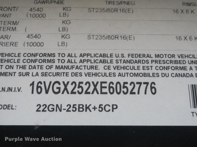 image for item DB8928 2014 Big Tex 22GN equipment trailer