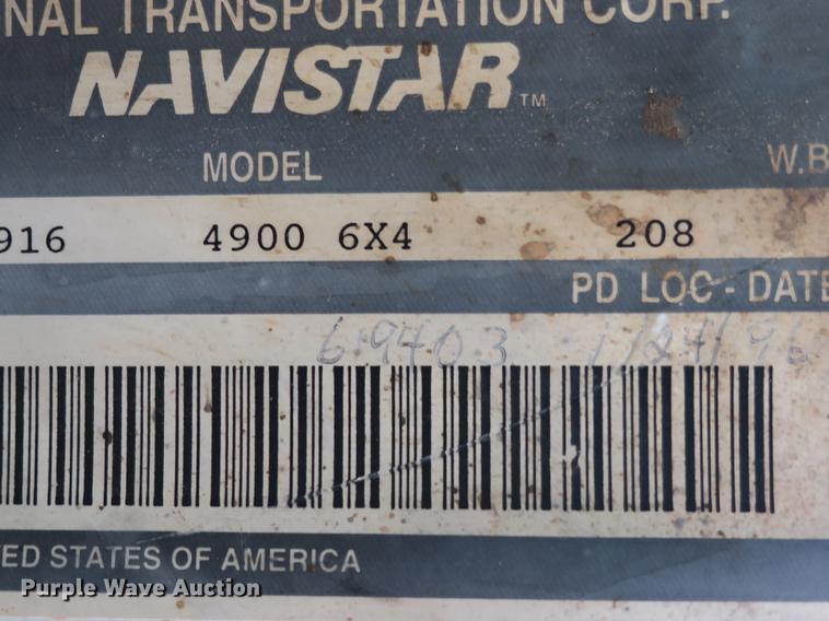 image for item DB8930 1996 International 4900 dump truck