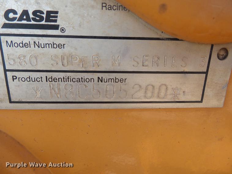image for item DD2393 2008 Case 580 Super M Series 3 backhoe
