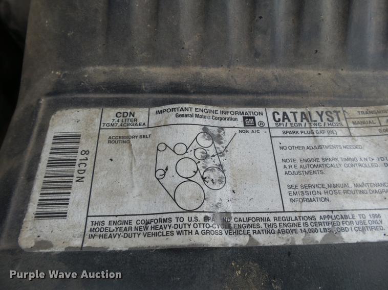 image for item DD2405 1996 Chevrolet 3500HD flatbed pickup truck