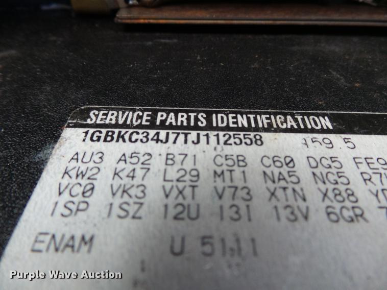 image for item DD2405 1996 Chevrolet 3500HD flatbed pickup truck