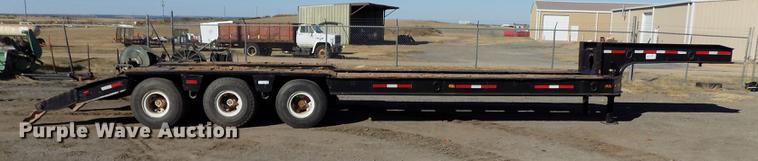 image for item DD3515 1977 Lowboy equipment trailer