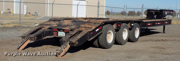 image for item DD3515 1977 Lowboy equipment trailer