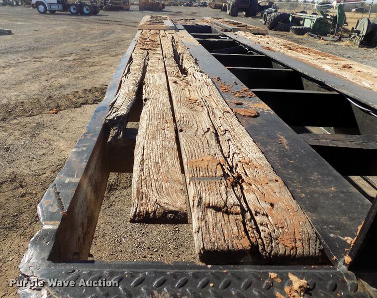 image for item DD3515 1977 Lowboy equipment trailer