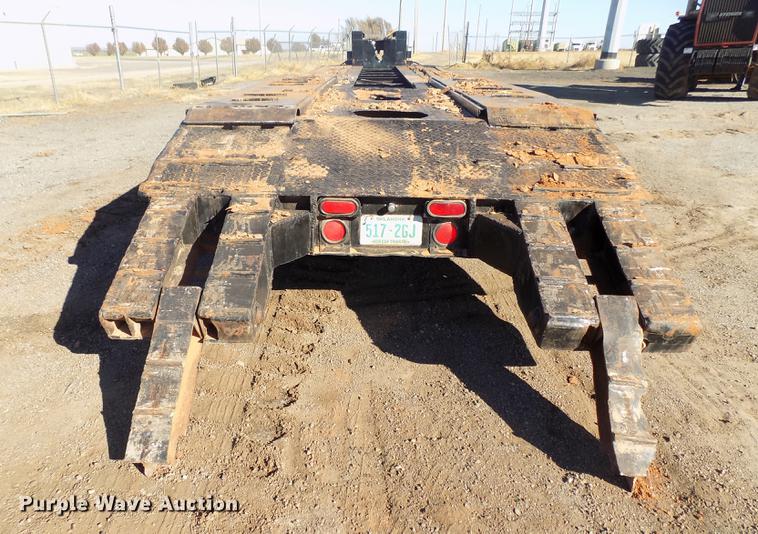 image for item DD3515 1977 Lowboy equipment trailer