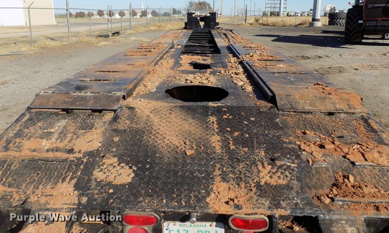 image for item DD3515 1977 Lowboy equipment trailer