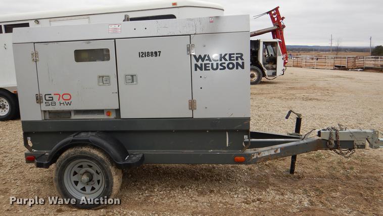 image for item DD8993 2011 Wacker Neuson G70 generator