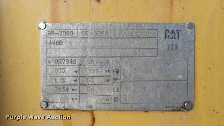 image for item DE4954 2005 Caterpillar 446D backhoe