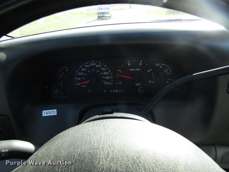 image for item DE5011 2004 Ford F350 Super Duty XL utility bed pickup truck with crane