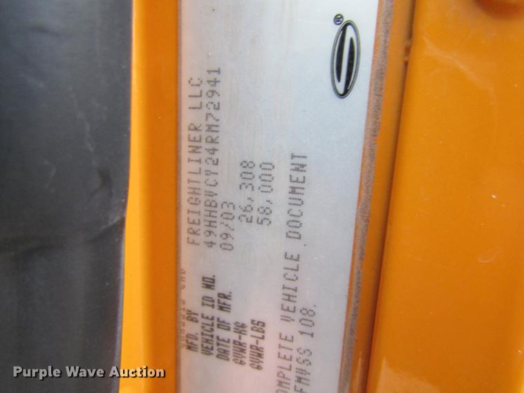 image for item DE5944 2004 Sterling Condor road striper truck