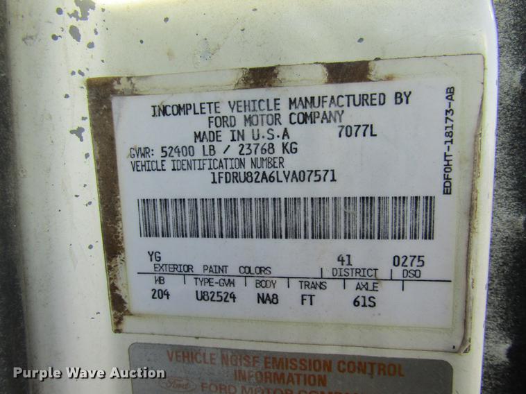 image for item DE5948 1990 Ford LT8000 dump truck