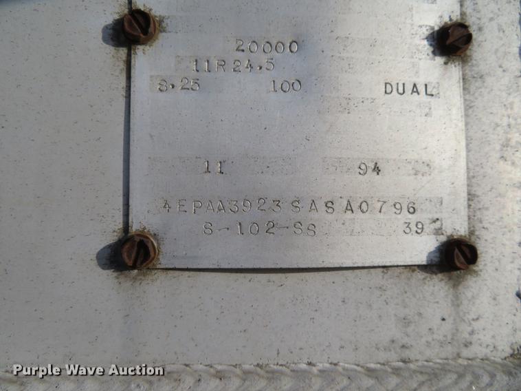 image for item DE6532 1995 Vantage S-102-SS end dump trailer