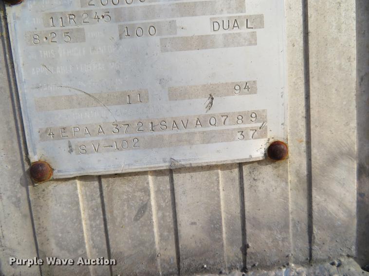 image for item DE6533 1995 Vantage SV-102 end dump trailer