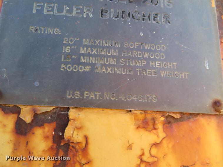 image for item DE6550 Esco 2016 excavator feller buncher