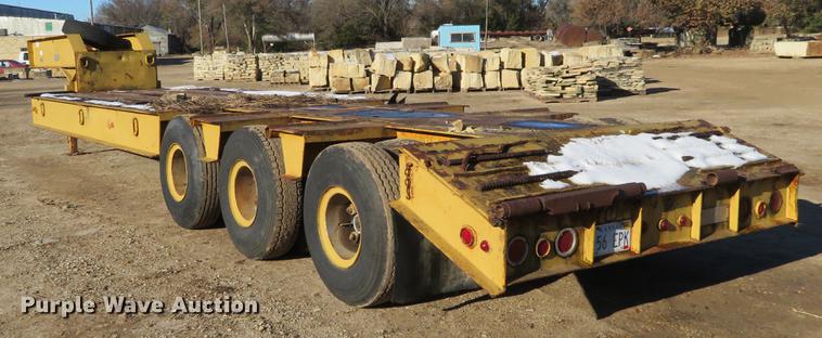 image for item DE6551 1975 Vulcan LB-4038 drop deck equipment trailer