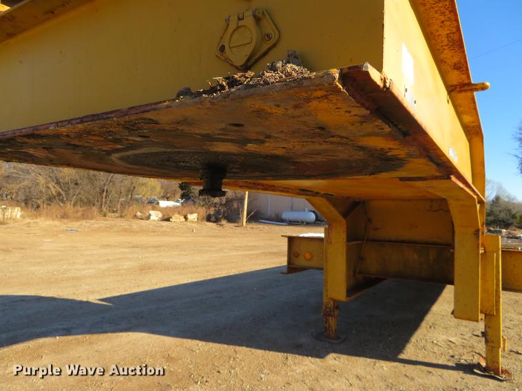 image for item DE6551 1975 Vulcan LB-4038 drop deck equipment trailer