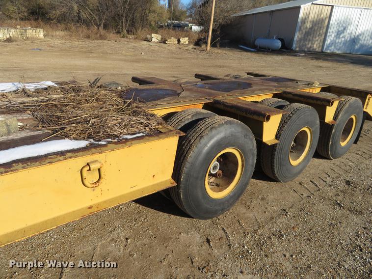 image for item DE6551 1975 Vulcan LB-4038 drop deck equipment trailer