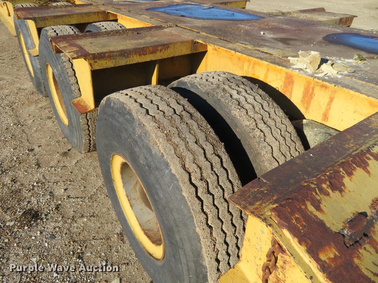 image for item DE6551 1975 Vulcan LB-4038 drop deck equipment trailer