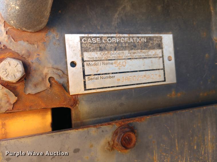 image for item DE6568 1999 Case 560 trencher