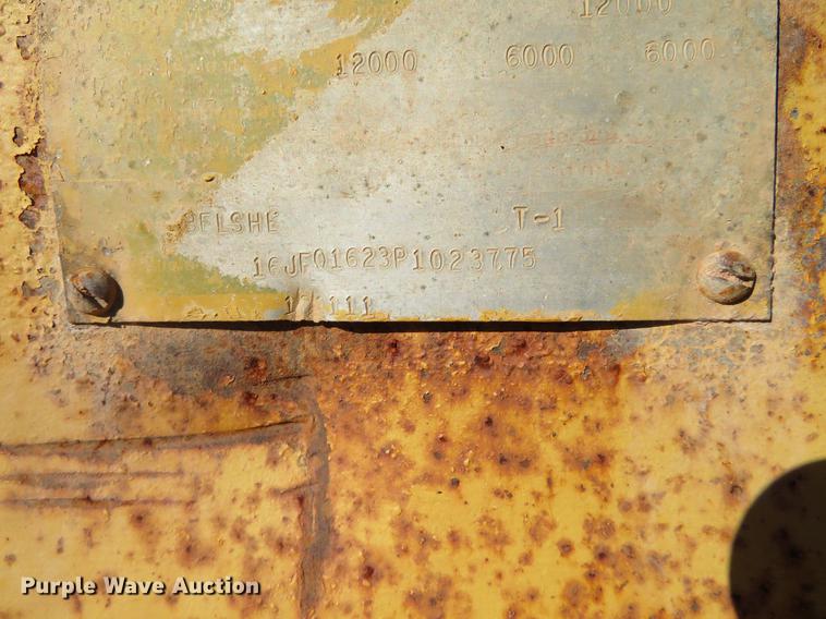 image for item DE6571 1993 Belshe T-1 utility trailer