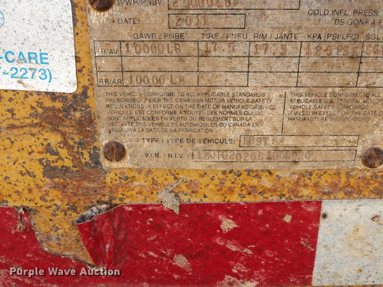 image for item DE6575 2011 Belshe FB9T equipment trailer