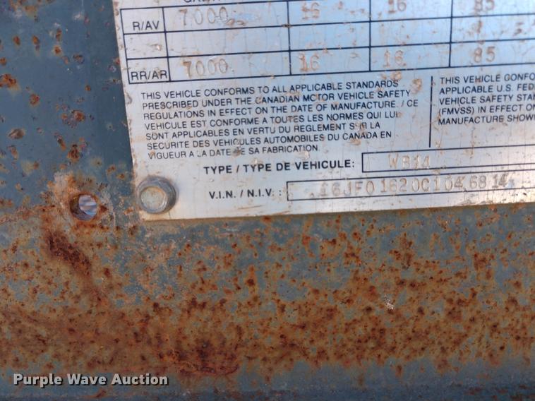 image for item DE6577 2012 Belshe W314 equipment trailer