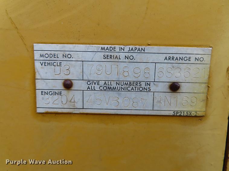 image for item DF1322 Caterpillar D3 dozer