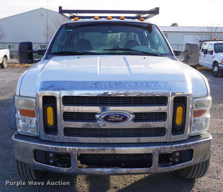 image for item DF1696 2008 Ford F550 Super Duty Crew Cab utility bed truck