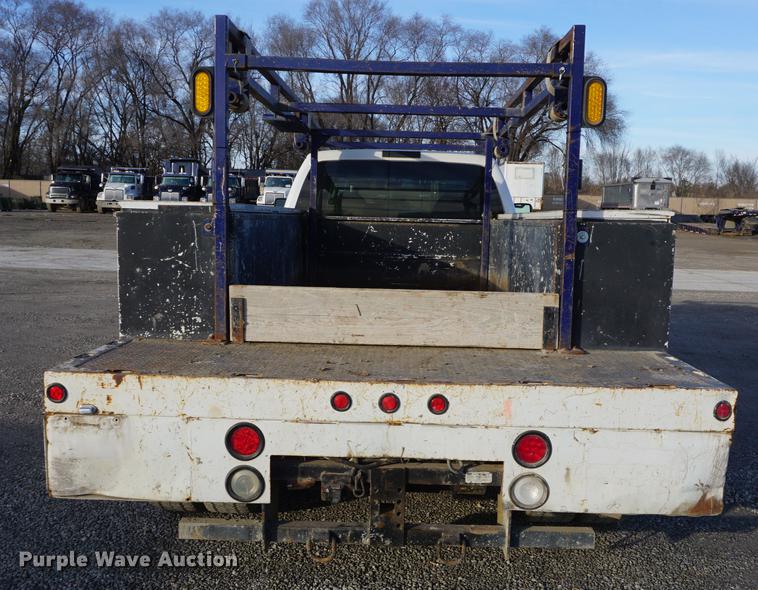 image for item DF1696 2008 Ford F550 Super Duty Crew Cab utility bed truck