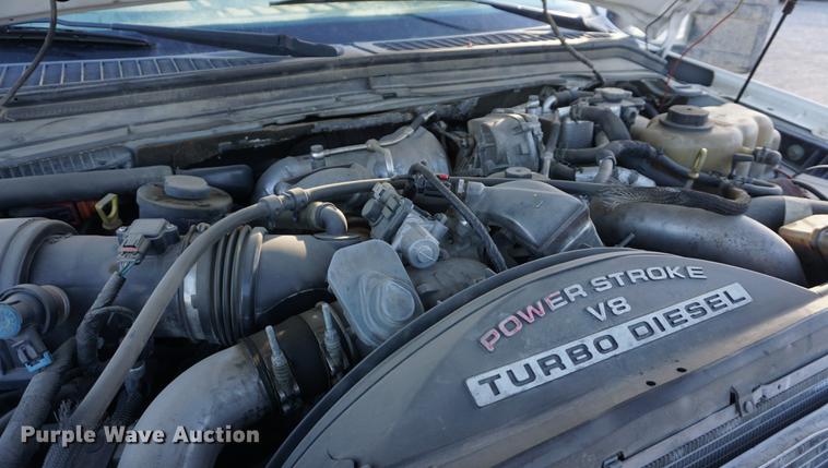 image for item DF1696 2008 Ford F550 Super Duty Crew Cab utility bed truck