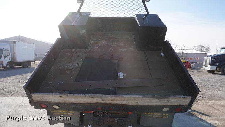 image for item DF1697 2002 Ford F350 Super Duty Crew Cab flat dump bed pickup truck