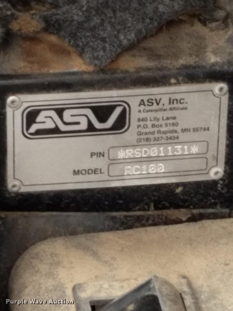 image for item DF2107 2005 ASV RC100 skid steer