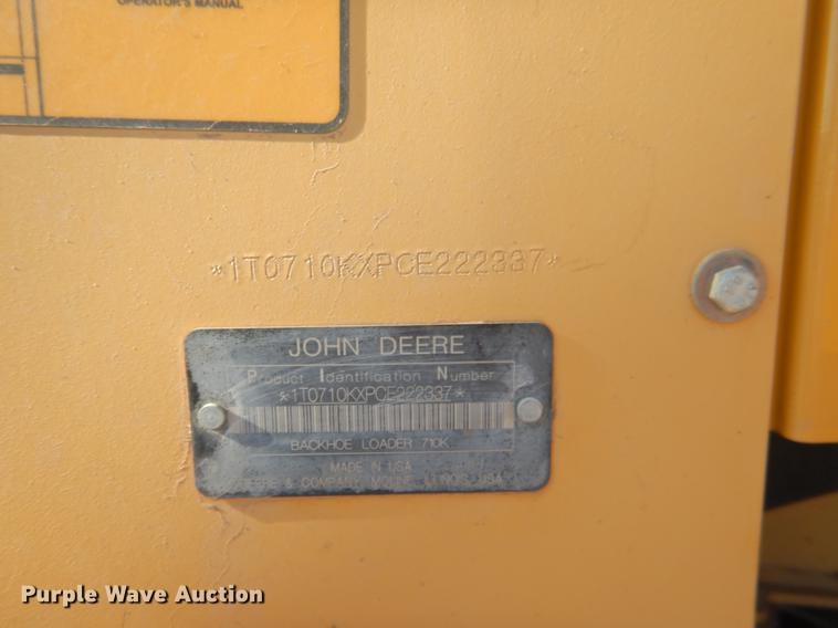 image for item DF2126 2012 John Deere 710K backhoe