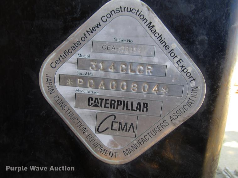 image for item DF3900 2005 Caterpillar 314CL CR excavator