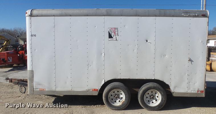 image for item DG2820 2001 Doolittle enclosed cargo trailer