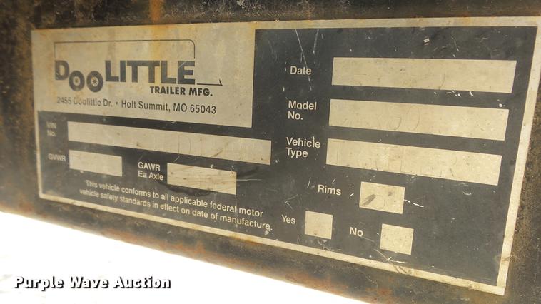 image for item DG2820 2001 Doolittle enclosed cargo trailer