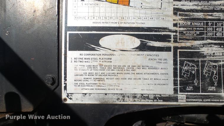 image for item DG2840 1985 Western Star 4900 crane truck