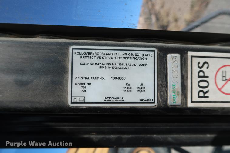 image for item DG3258 2002 Caterpillar 730 articulated haul truck