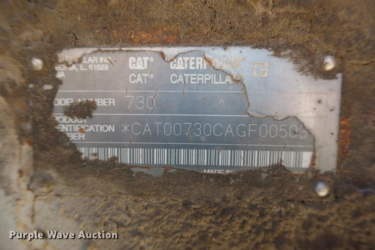 image for item DG3258 2002 Caterpillar 730 articulated haul truck