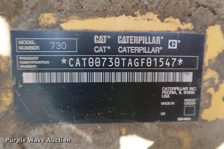 image for item DG3259 2005 Caterpillar 730 articulated haul truck